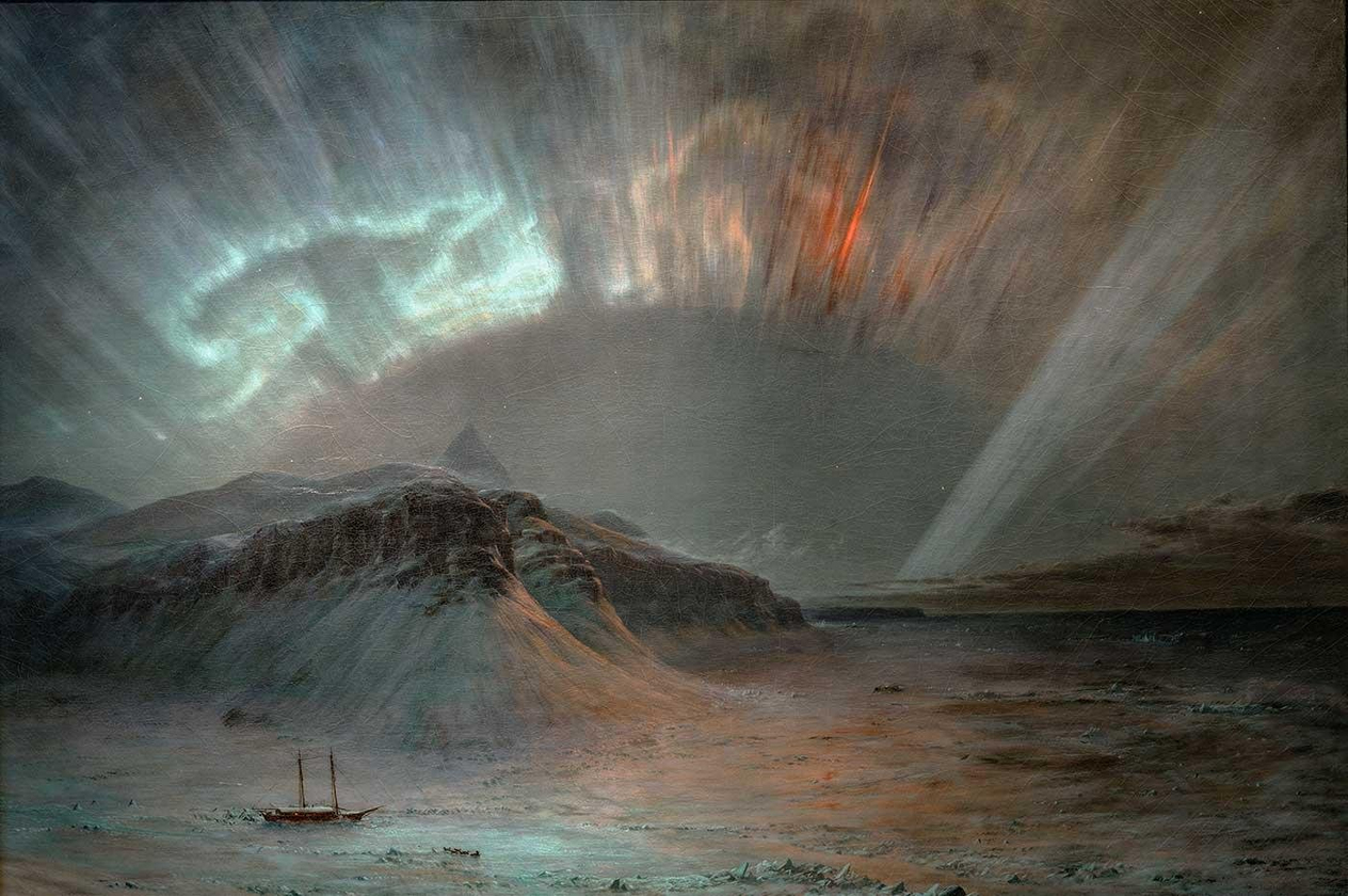Frederic Edwin Church Kuzey Işıkları Kanvas Tablo