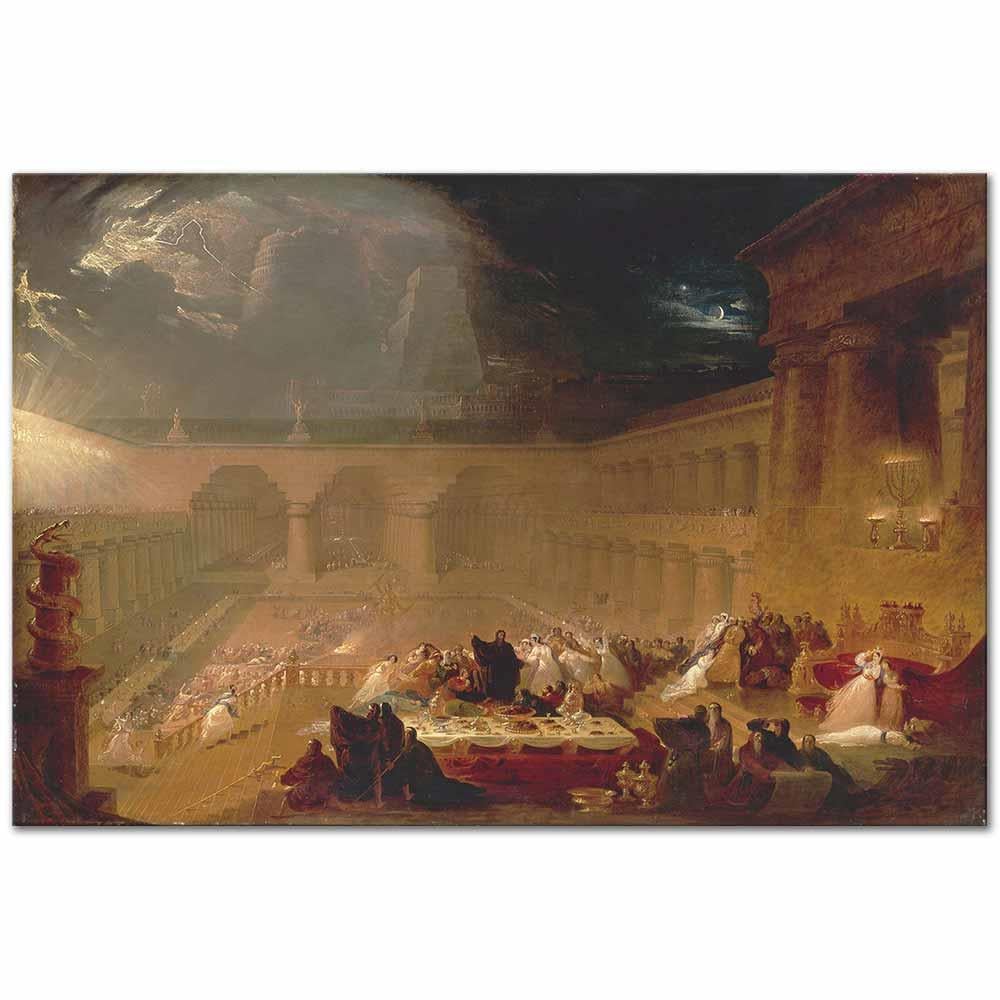 John Martin Belshazzar'ın Ziyafeti Kanvas Tablo