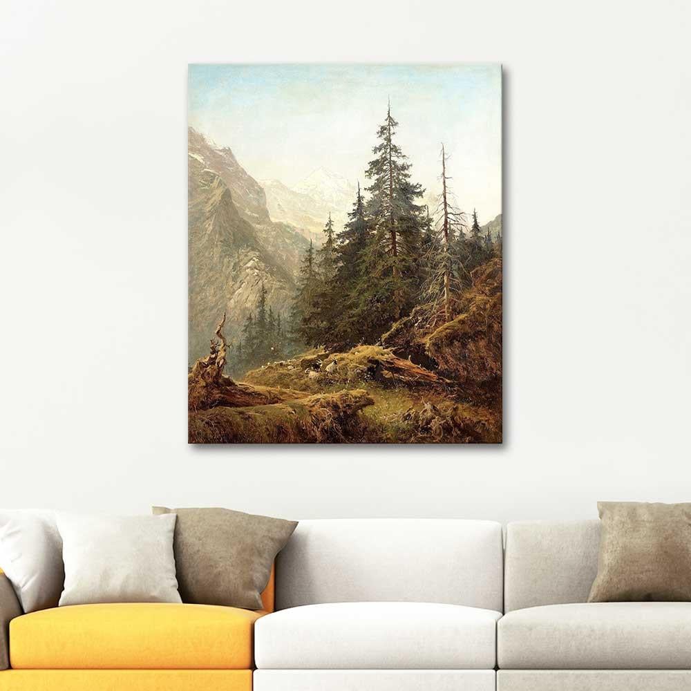 Benjamin Williams Leader Morning on the Mountains Art Print