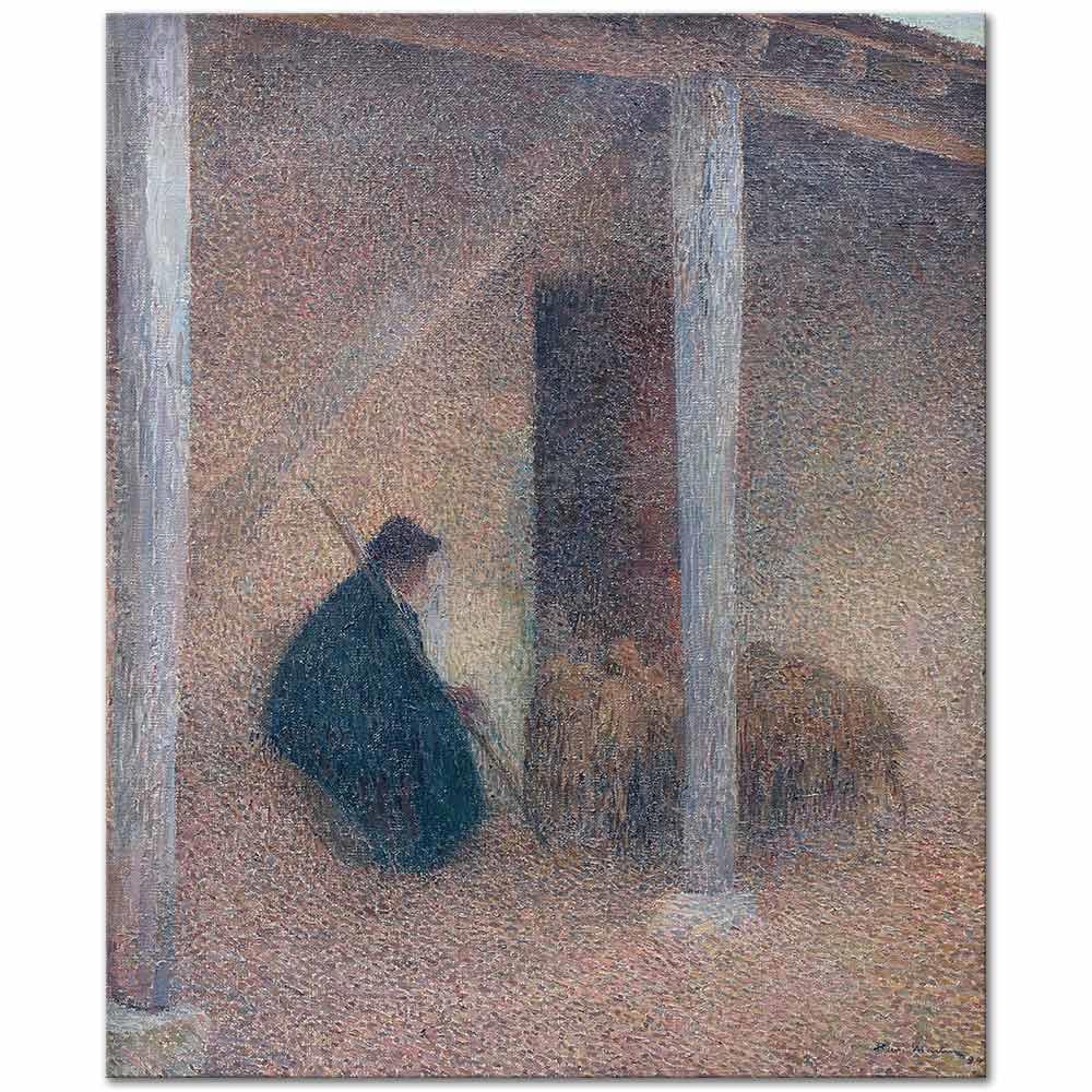 Henri Martin Koyunlarını Getiren Çoban Kanvas Tablo
