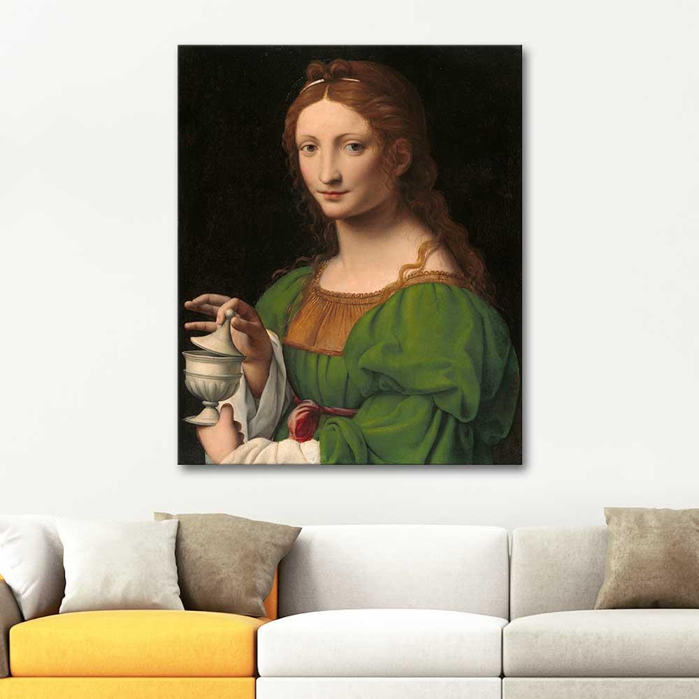 Bernardino Luini Magdalene Kanvas Tablo