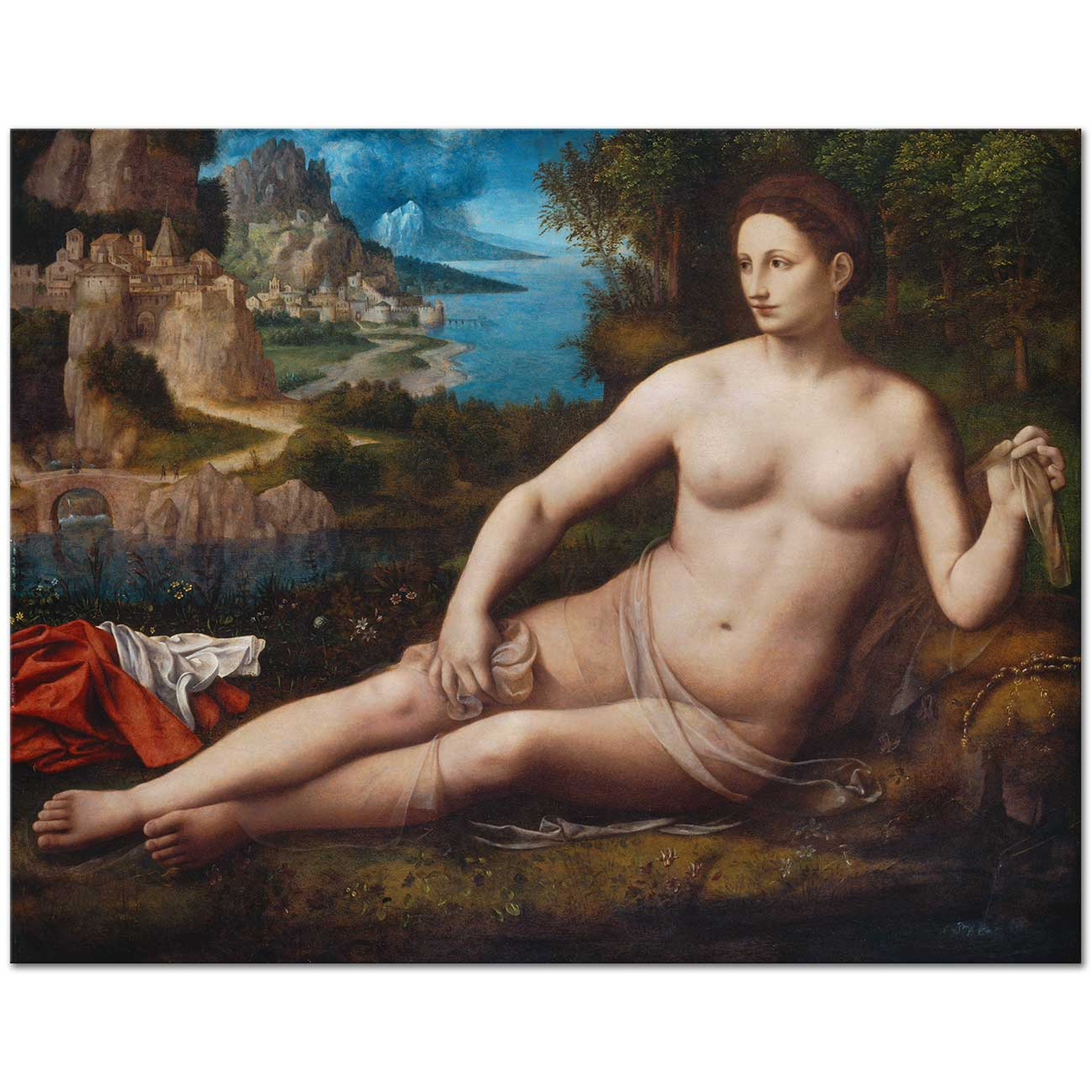 Bernardino Luini Venüs Kanvas Tablo
