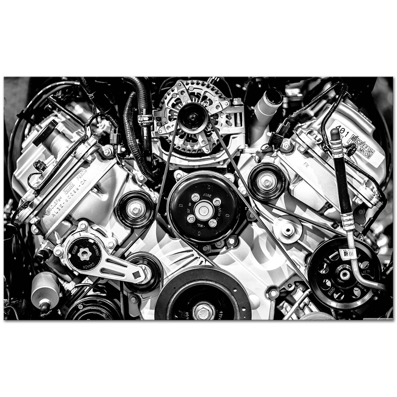 Motor Gücü Kanvas Tablo