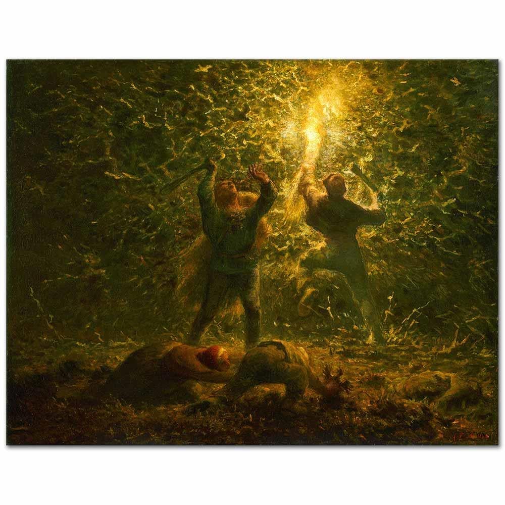 Jean-François Millet Kuş Yuvaları Kanvas Tablo