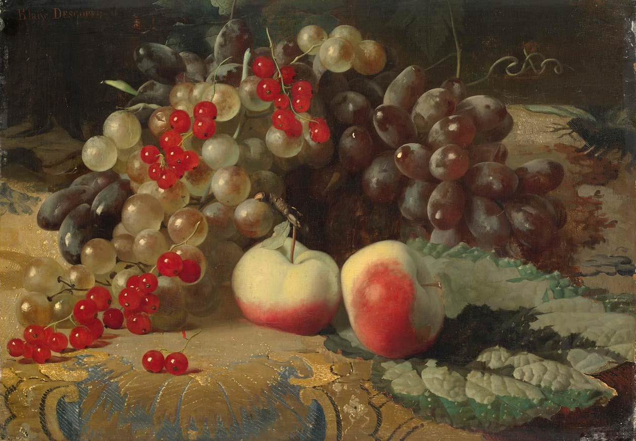 Fruit Still Life by Blaise Alexandre Desgoffe