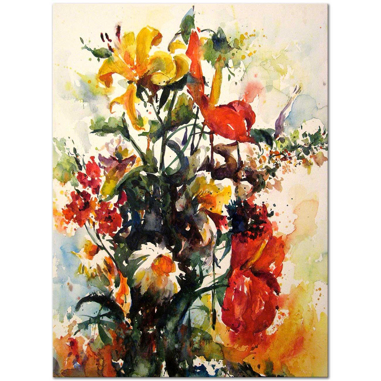 Burhan Özer Flower Bouquet Art Print