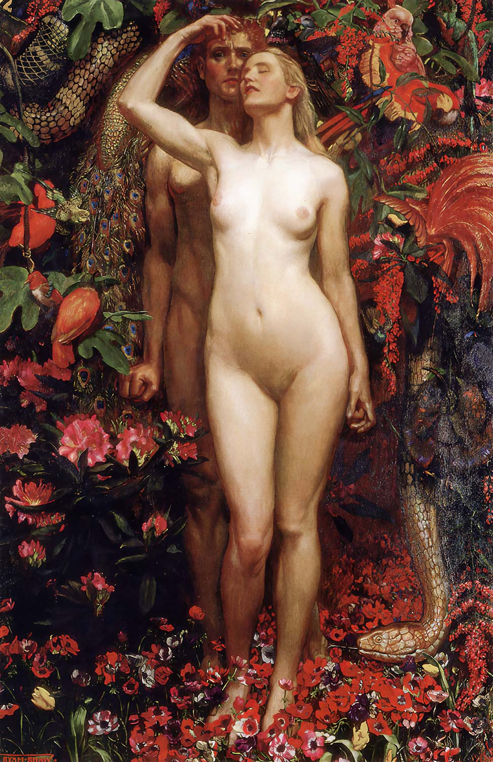 The Woman, The Man And The Serpent by Byam Shaw