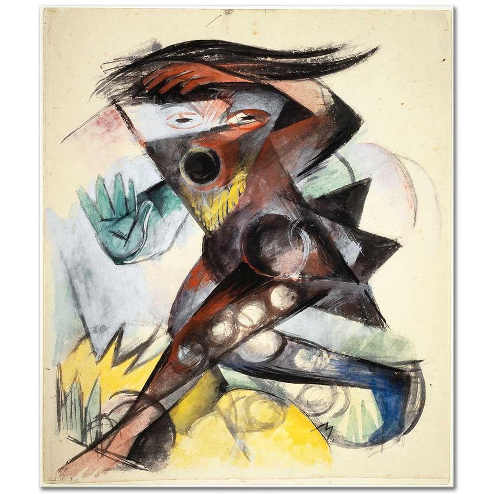 Franz Marc Caliban Shakespeare'in Fırtına Eserinden Kanvas Tablo