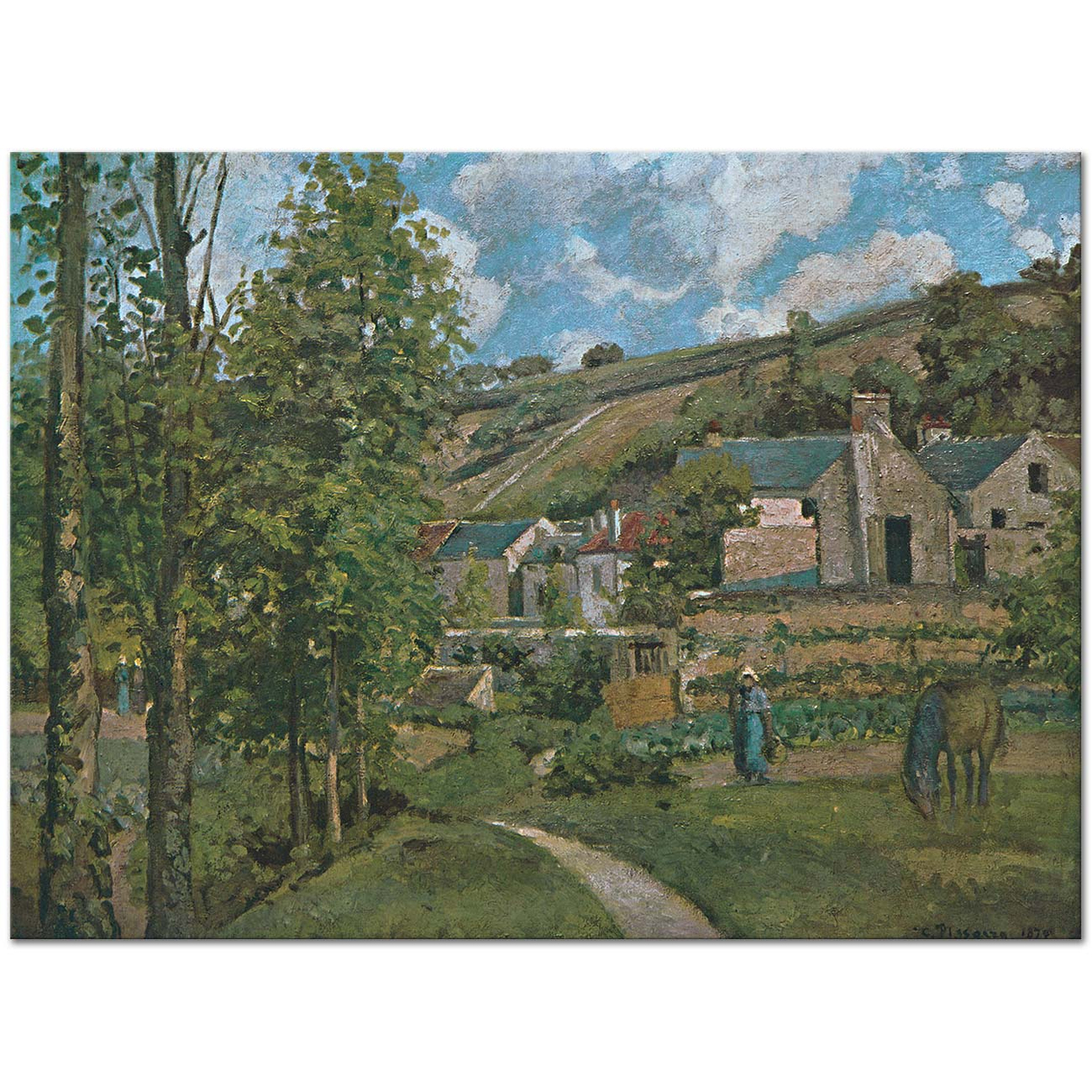 Camille Pissarro A Corner of L'Hermitage, Pontoise Art Print