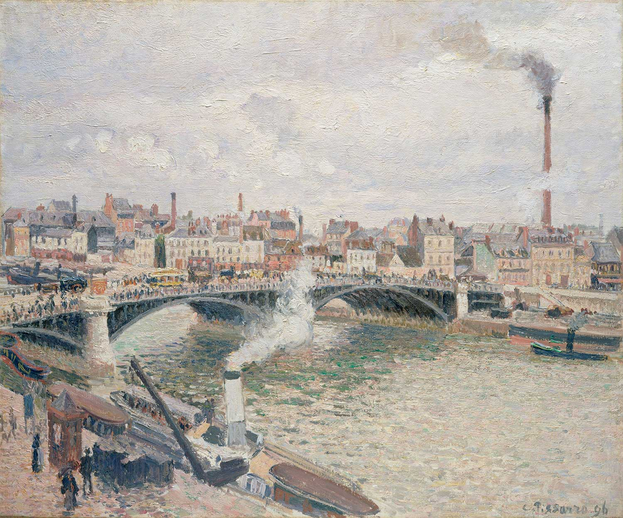 Camille Pissarro An Overcast Day, Rouen Art Print