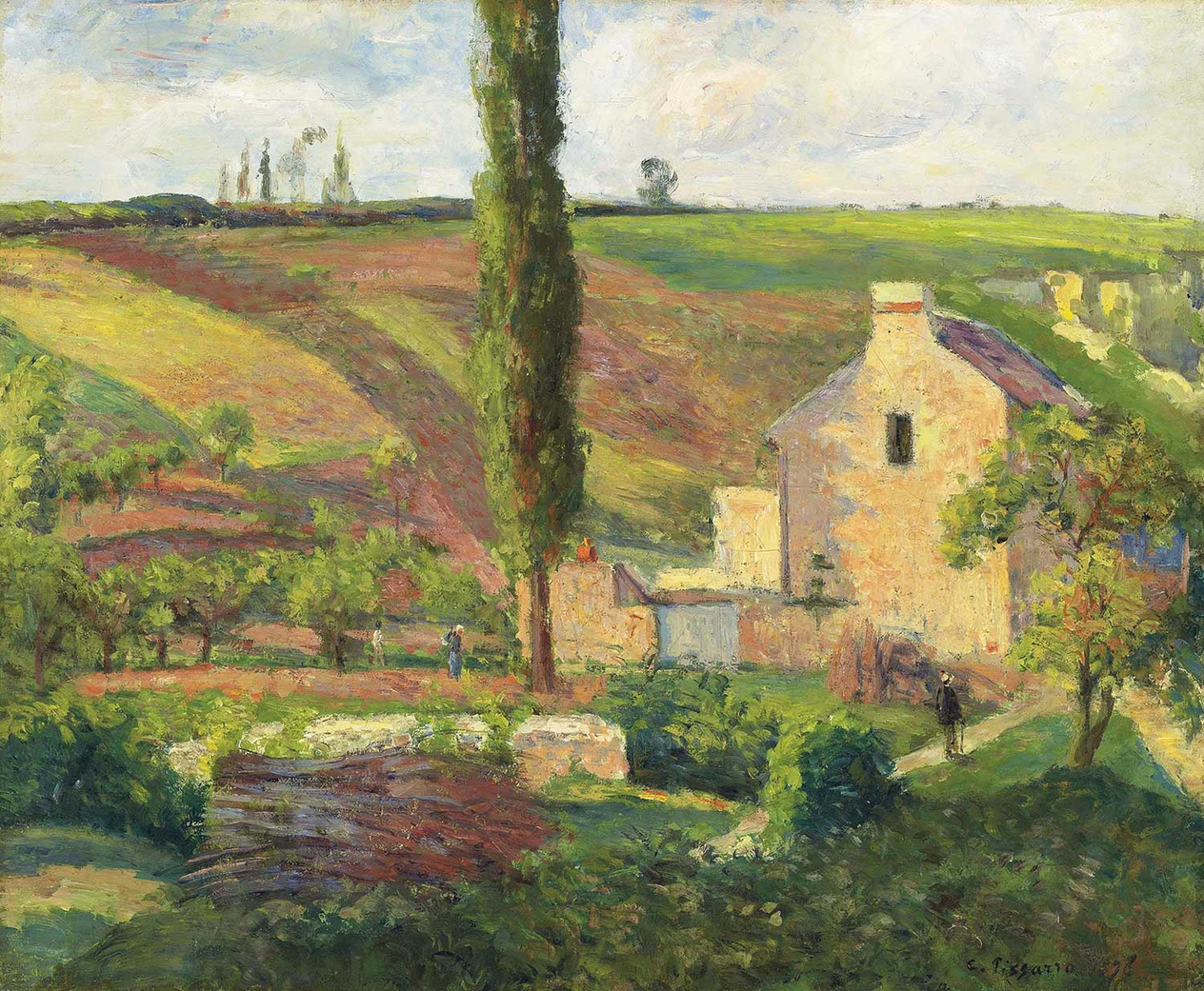 Camille Pissarro La Côte des Mathurins Art Print