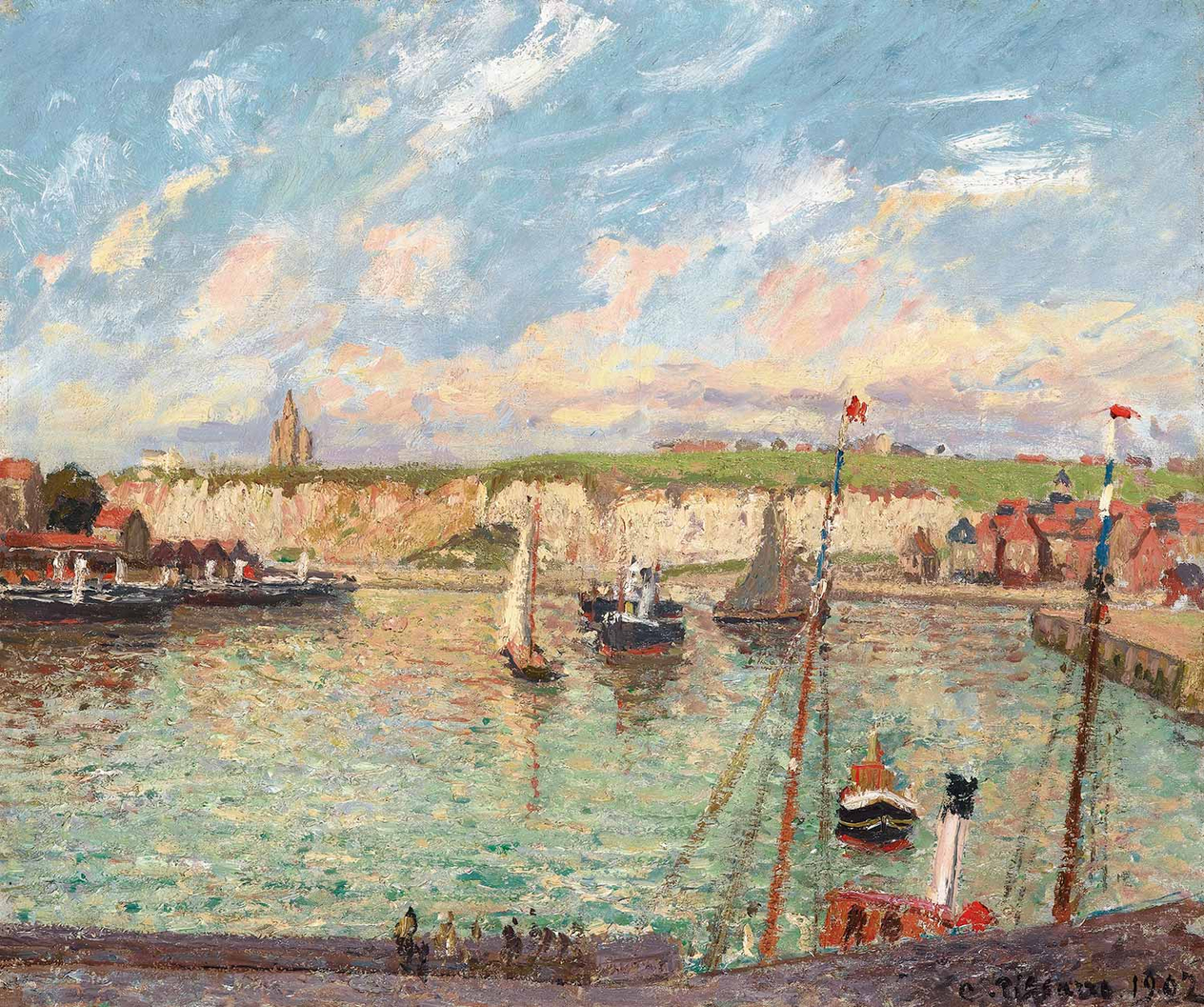 Camille Pissarro L'avant-Port De Dieppe Art Print