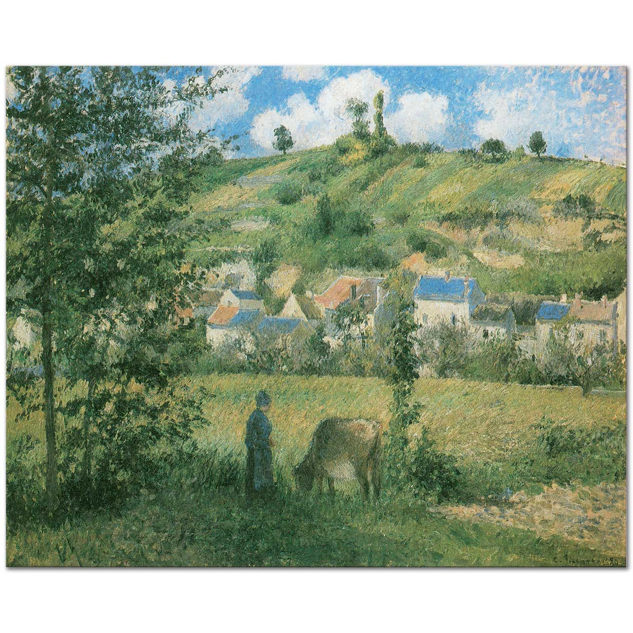 Camille Pissarro Paysage à Chaponval Art Print