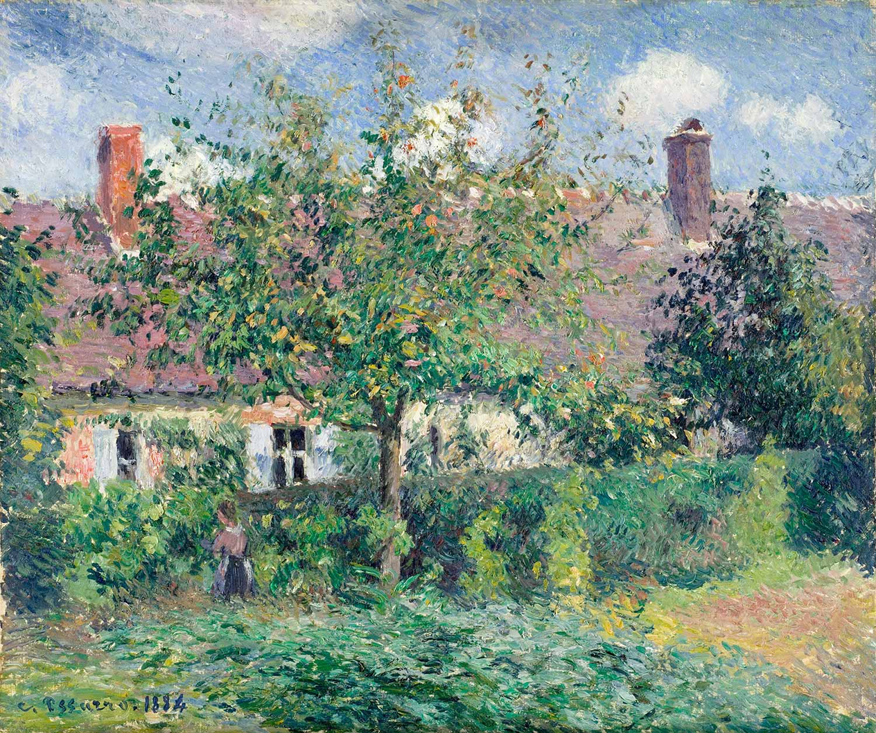 Camille Pissarro Peasant House at Eragny Art Print