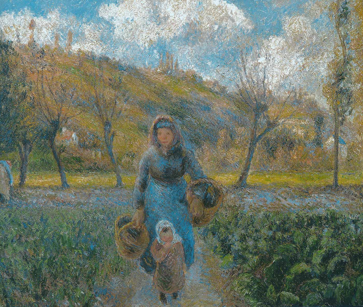 Camille Pissarro Sebze Bahçesinde Kanvas Tablo