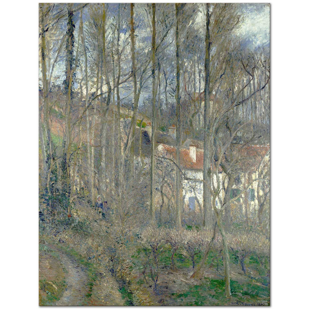Camille Pissarro The Côte des Bœufs at L'Hermitage Art Print
