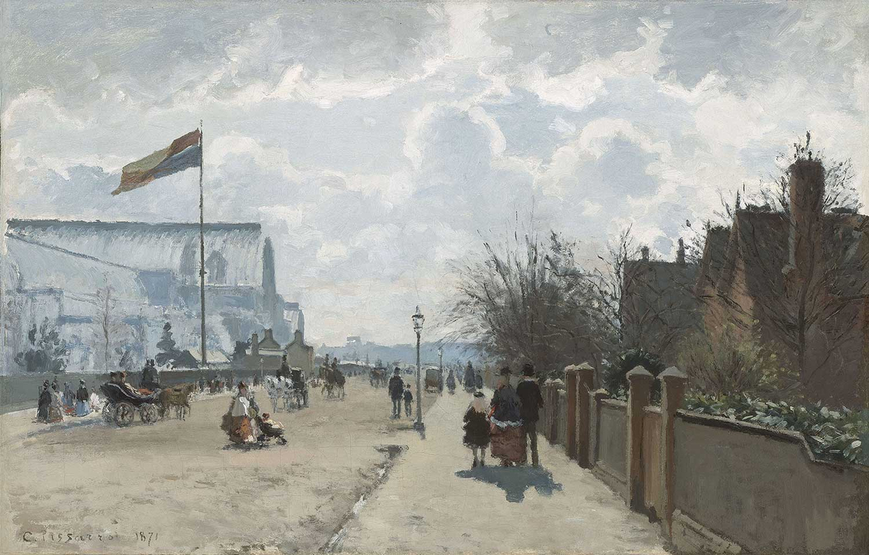 Camille Pissarro Crystal Palace Paris Kanvas Tablo