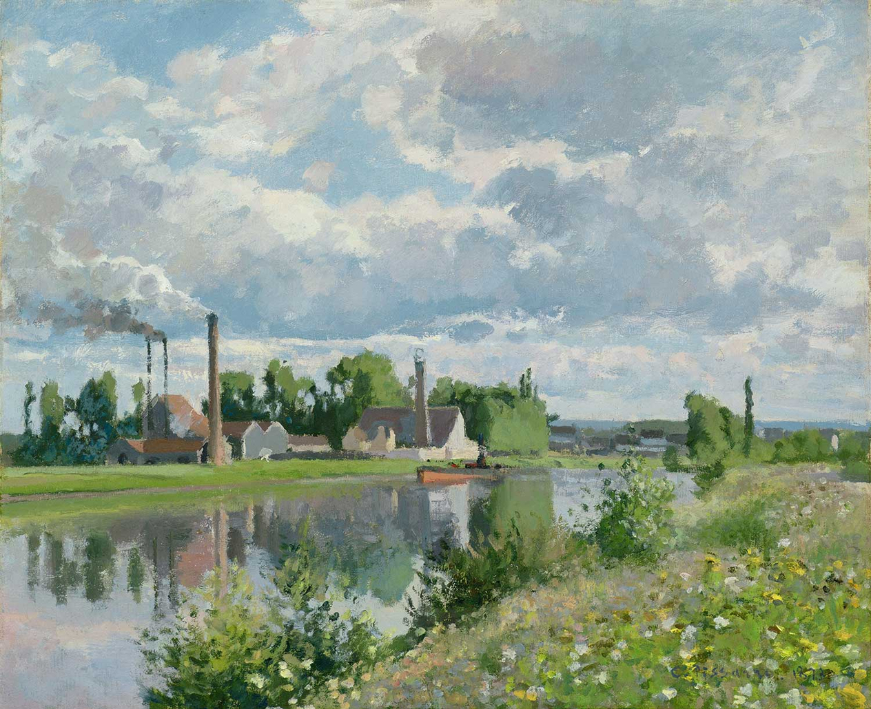 Camille Pissarro The River Oise Near Pontoise Art Print