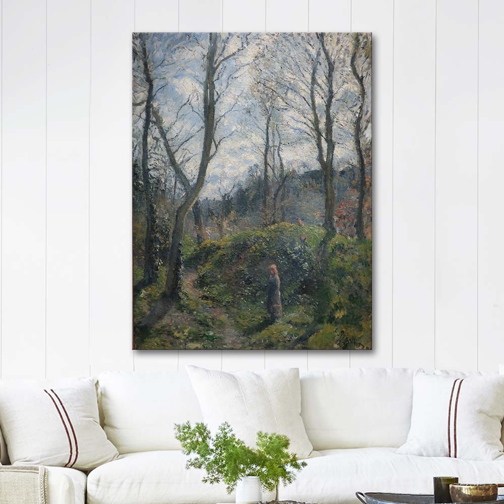 Camille Pissarro Woodland Scene Spring Art Print