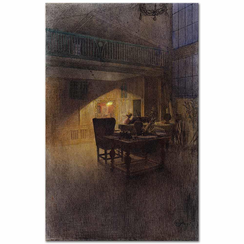 Carl Larsson Piyanoda Kanvas Tablo