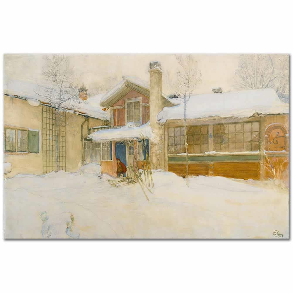 Carl Larsson Sanatçının Sayfiye Evi Kanvas Tablo