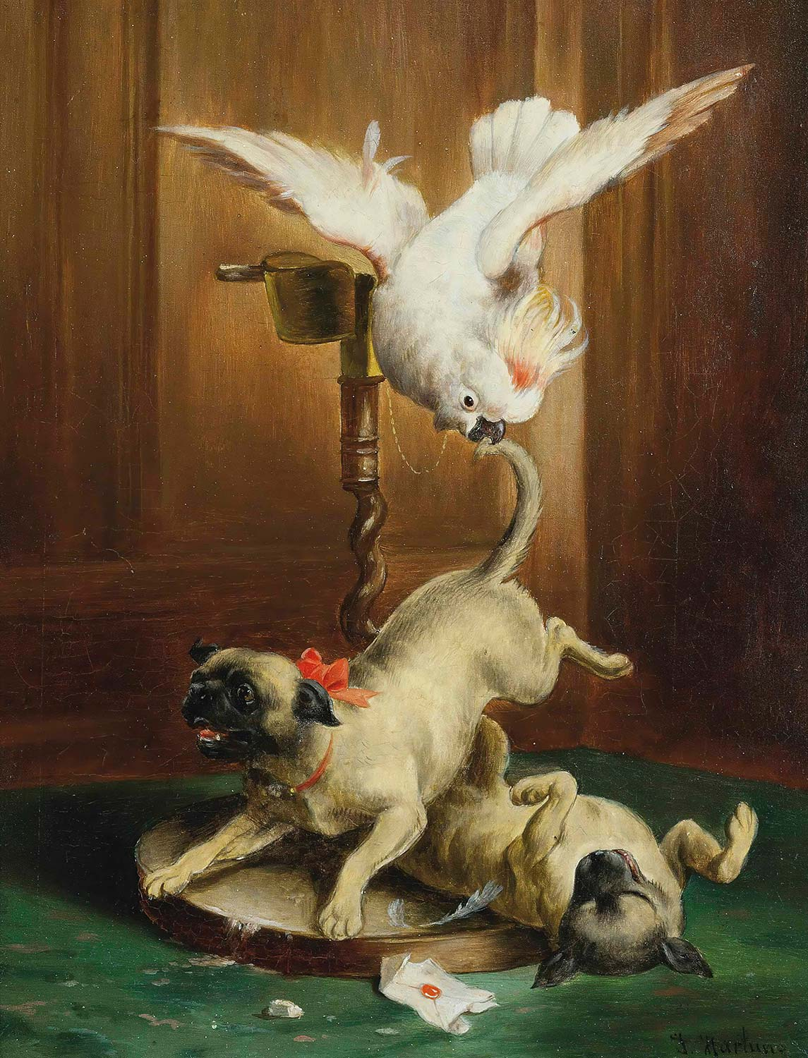 Carl Reichert Pug Pandemonium Art Print