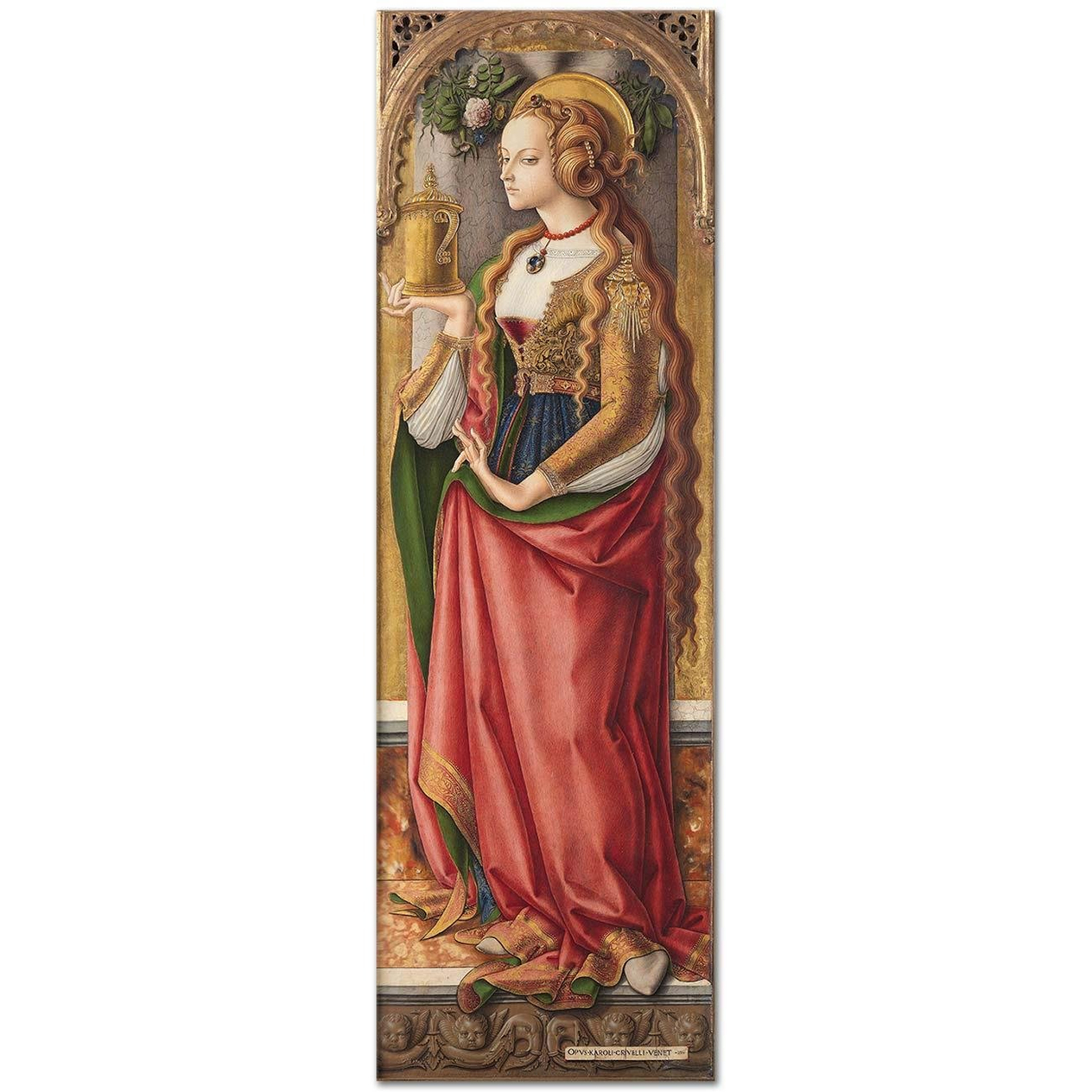 Carlo Crivelli Maria Magdalena Kanvas Tablo