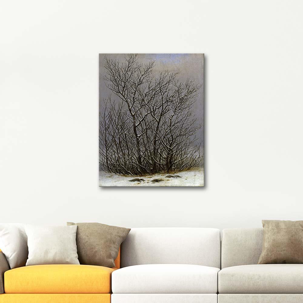 Caspar David Friedrich Bushes In The Snow Art Print