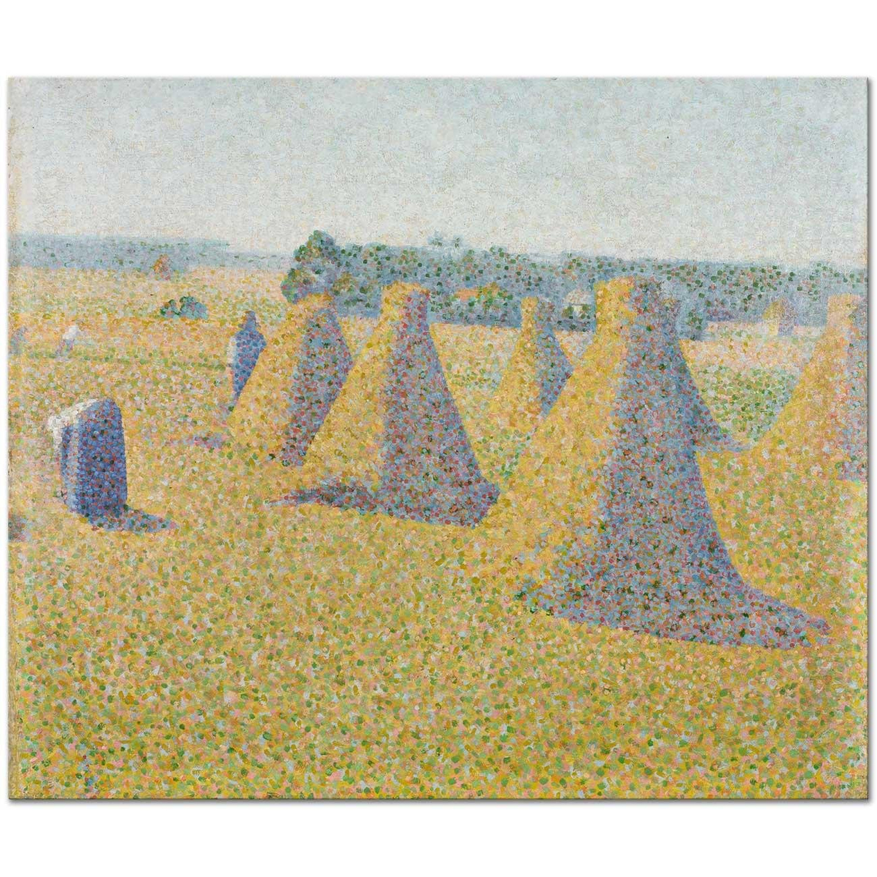 Charles Angrand Hasat Manzarası Kanvas Tablo
