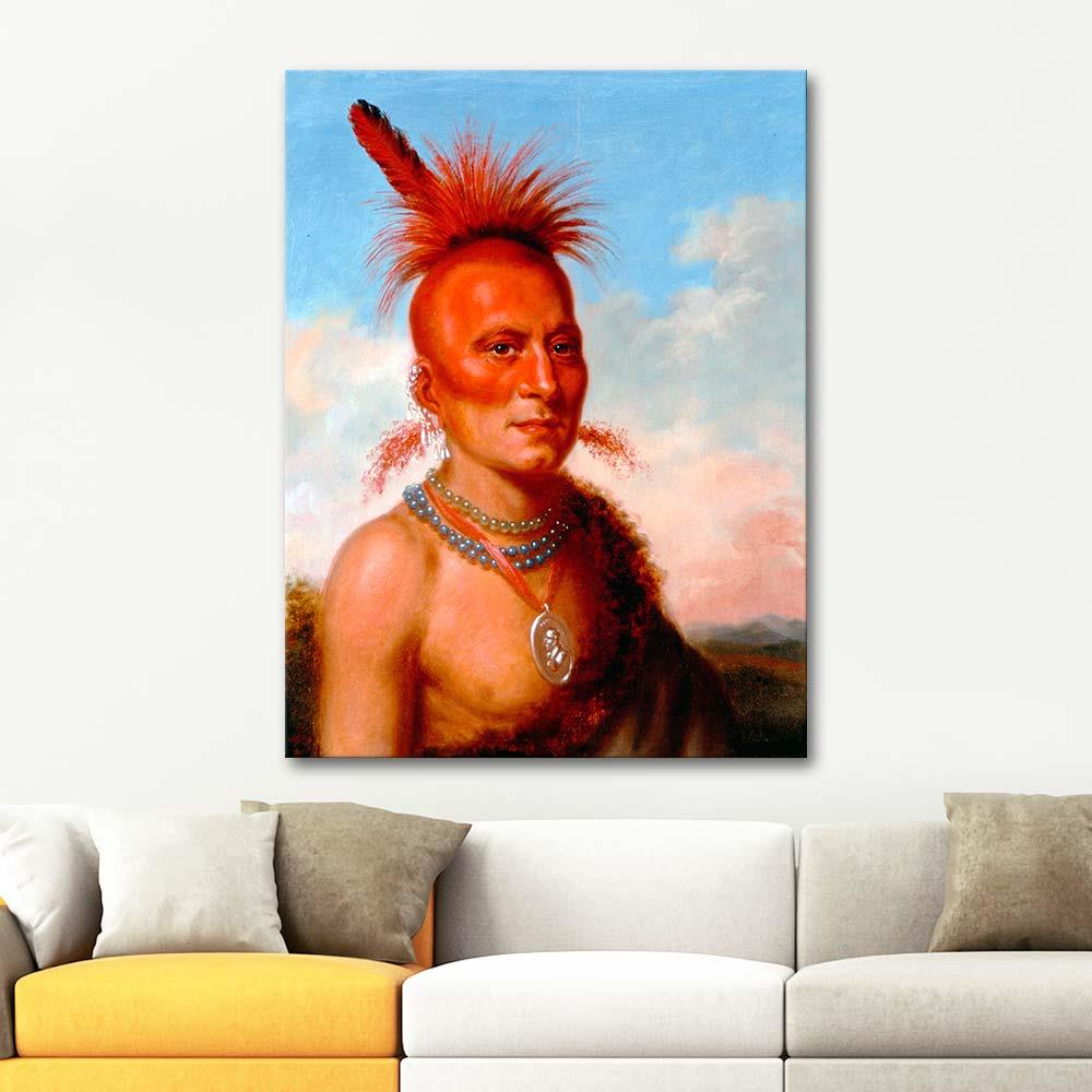 Charles Bird King Wicked Chief Art Print