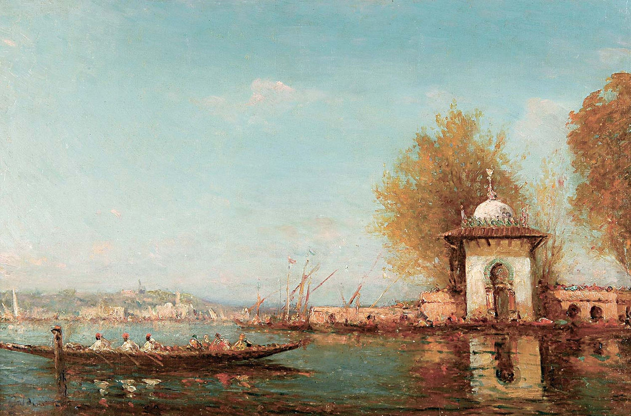 Charles Clement Calderon Boğaziçi Kanvas Tablo