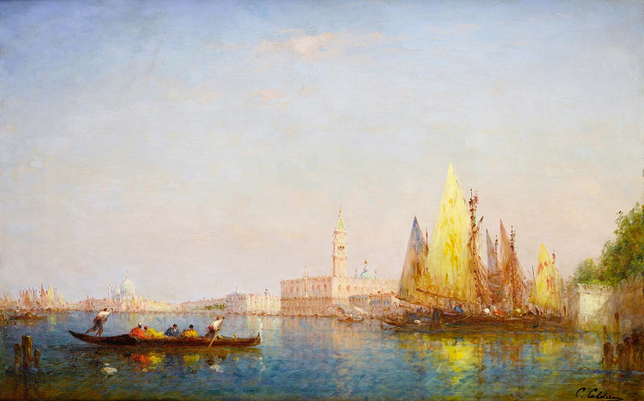 Charles Clement Calderon Venedik Kanvas Tablo