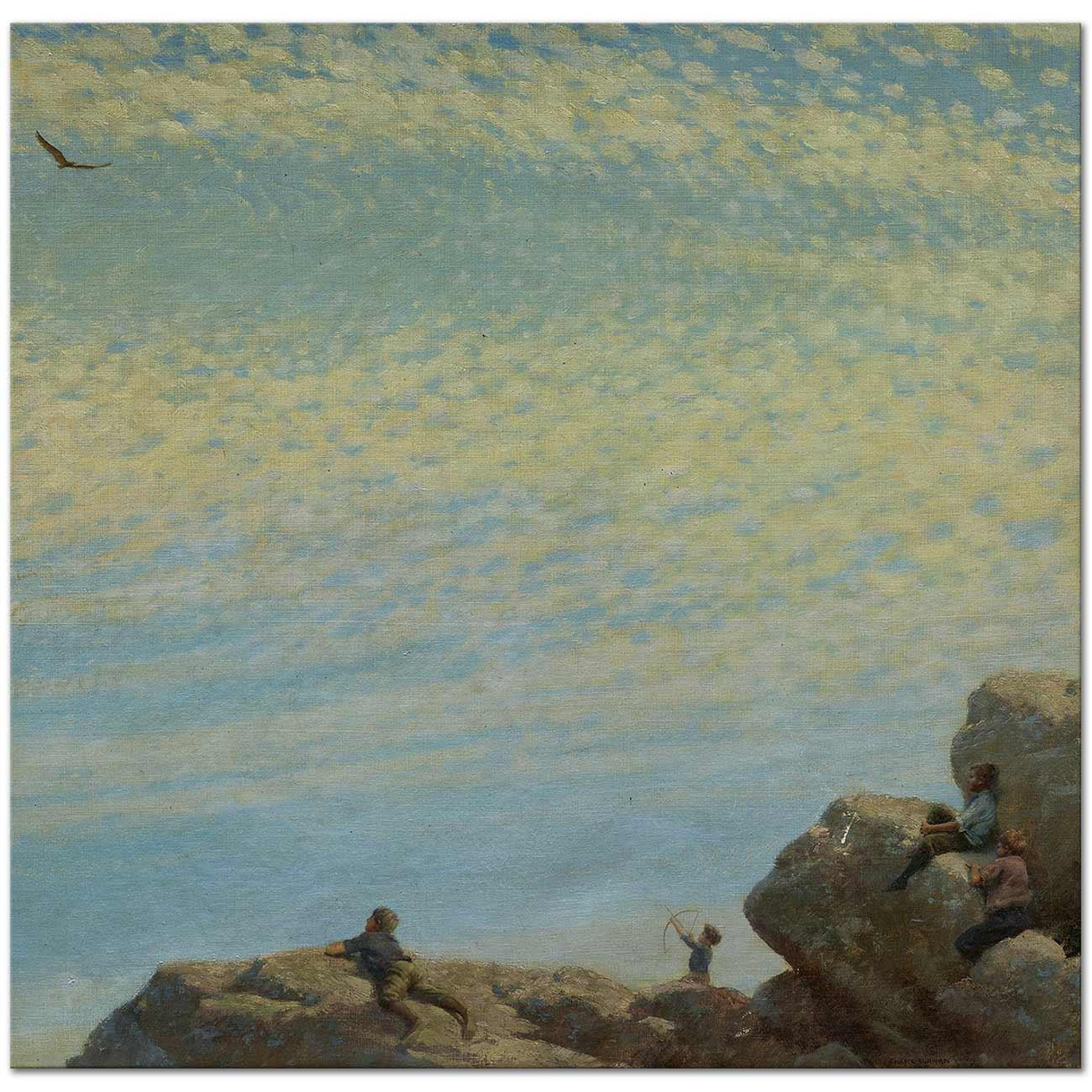 Charles Courtney Curran The Hawk Art Print