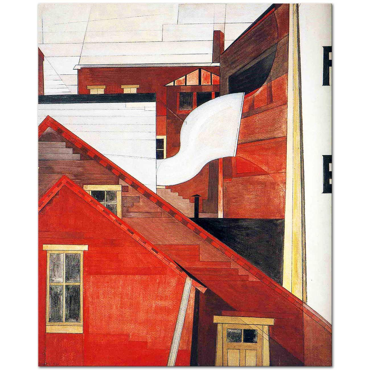 Charles Demuth Eyalette Kanvas Tablo