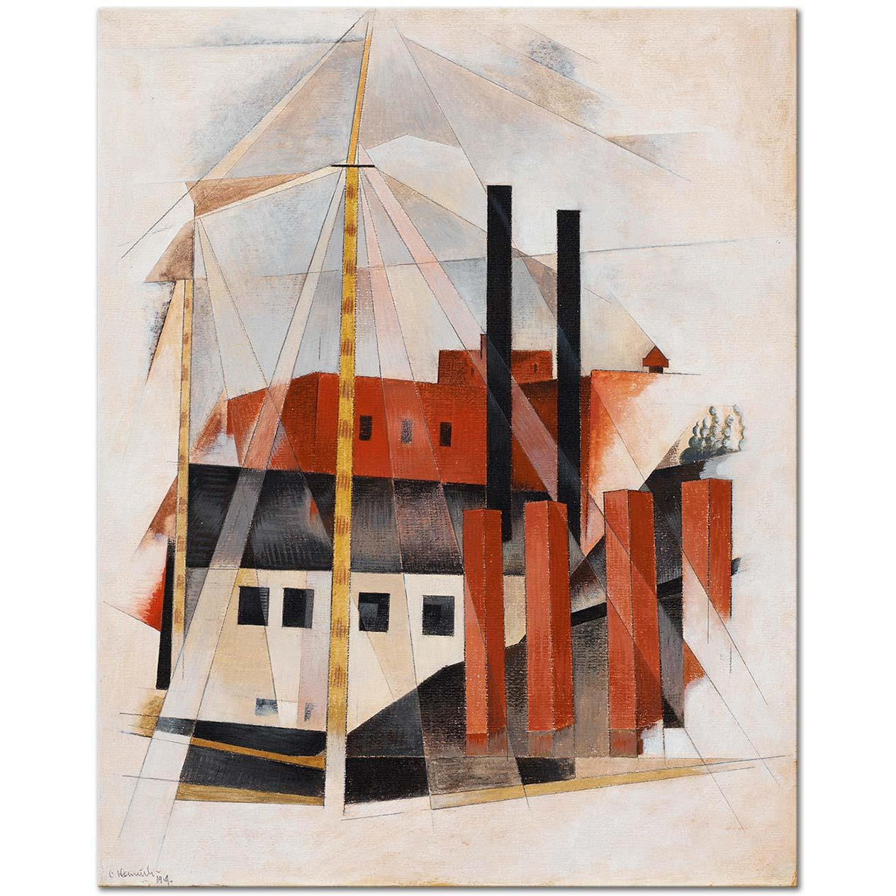 Charles Demuth Piano Mover's Holiday Art Print