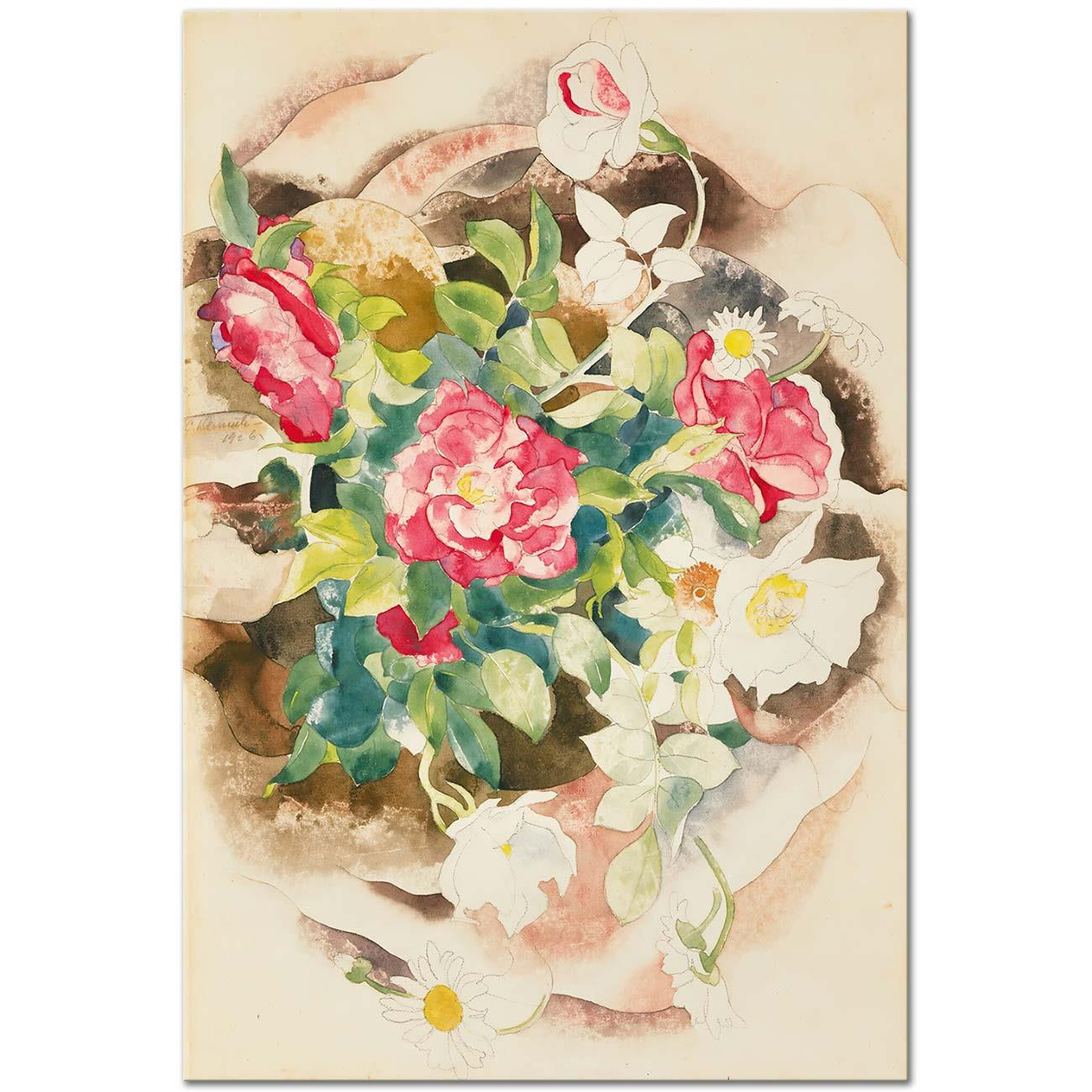 Charles Demuth Roses Art Print