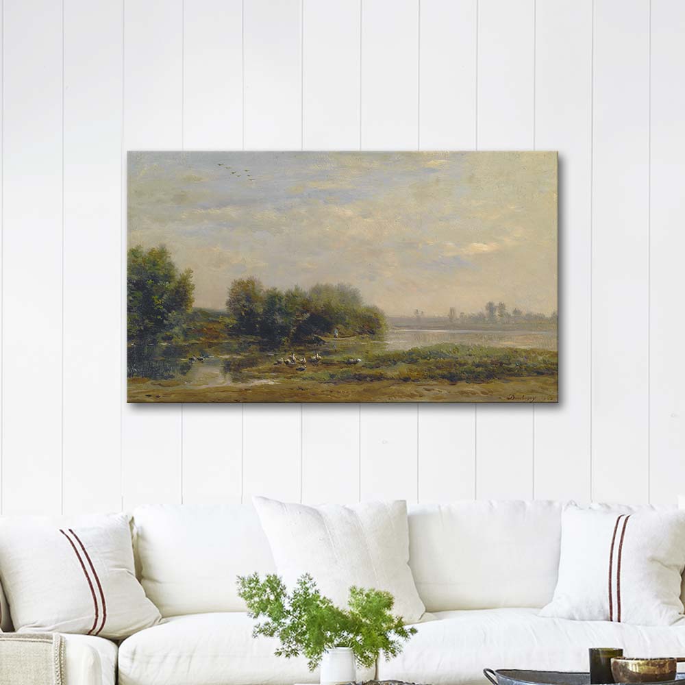 Charles Francois Daubigny On the Oise Art Print