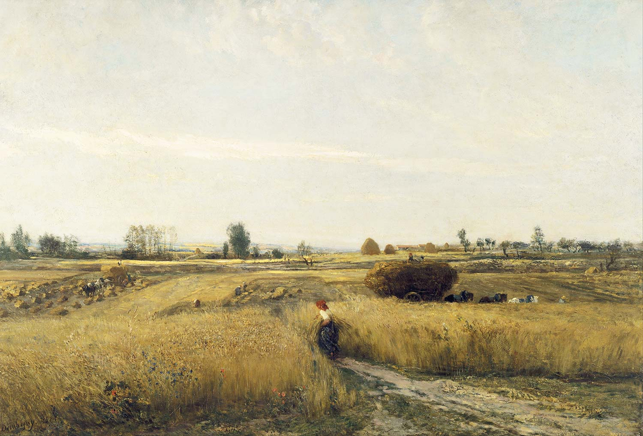 Charles Francois Daubigny Hasat Kanvas Tablo