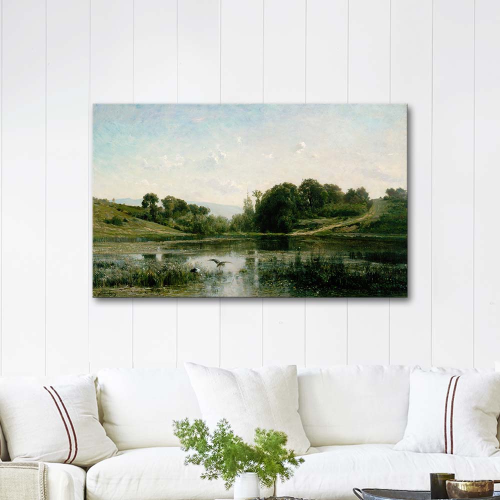 Charles Francois Daubigny The Pond at Gylieu Art Print