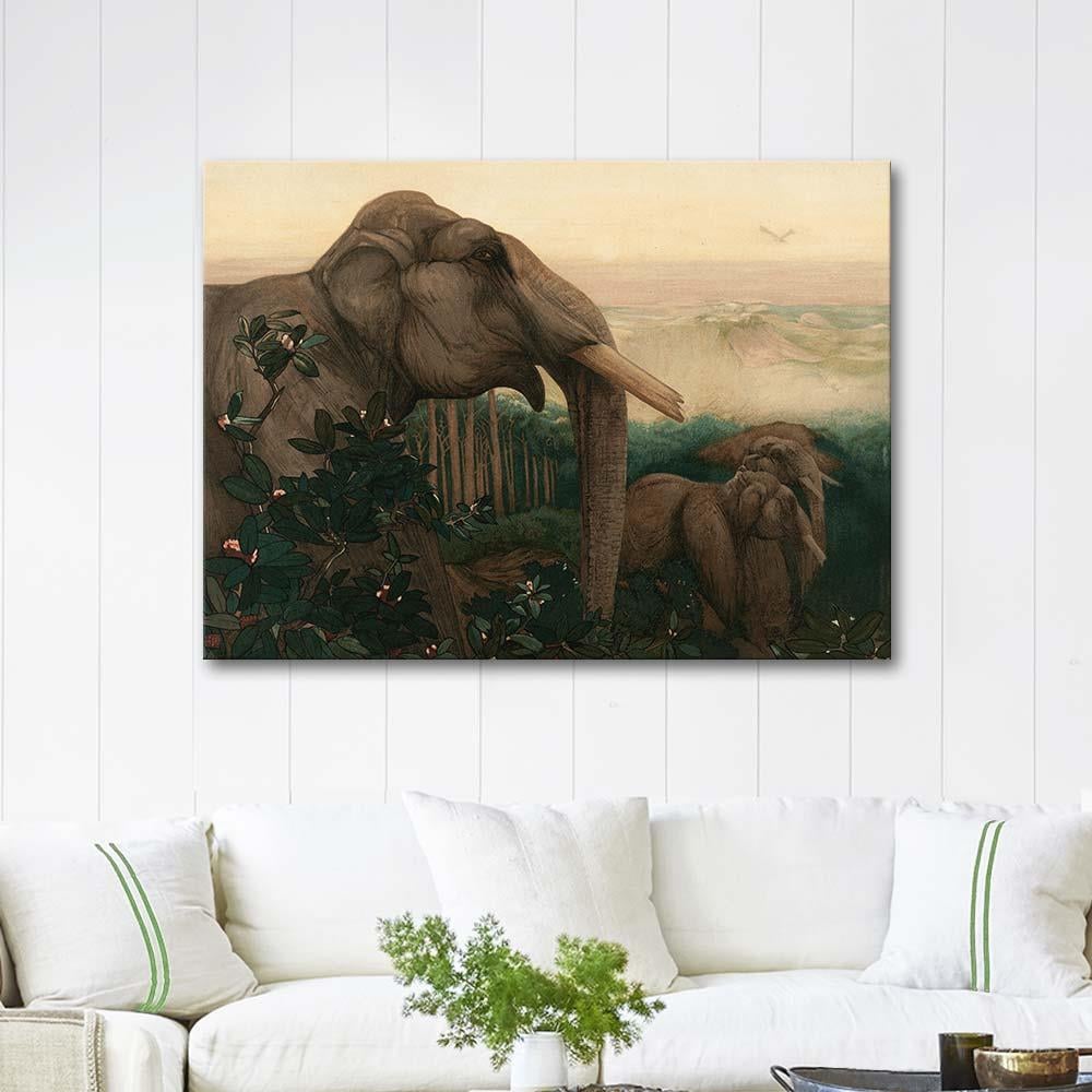 Charles Maurice Detmold Toomai Of The Elephants Art Print