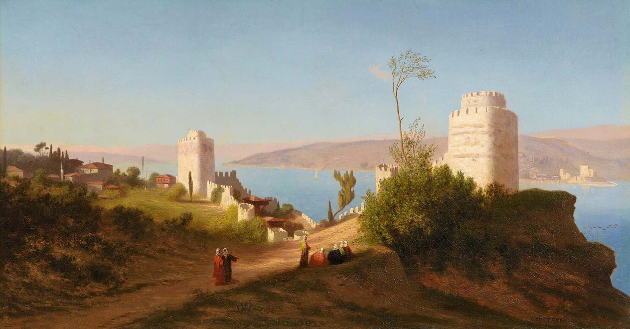 Charles Theodore Frere Rumeli Hisarı Kanvas Tablo