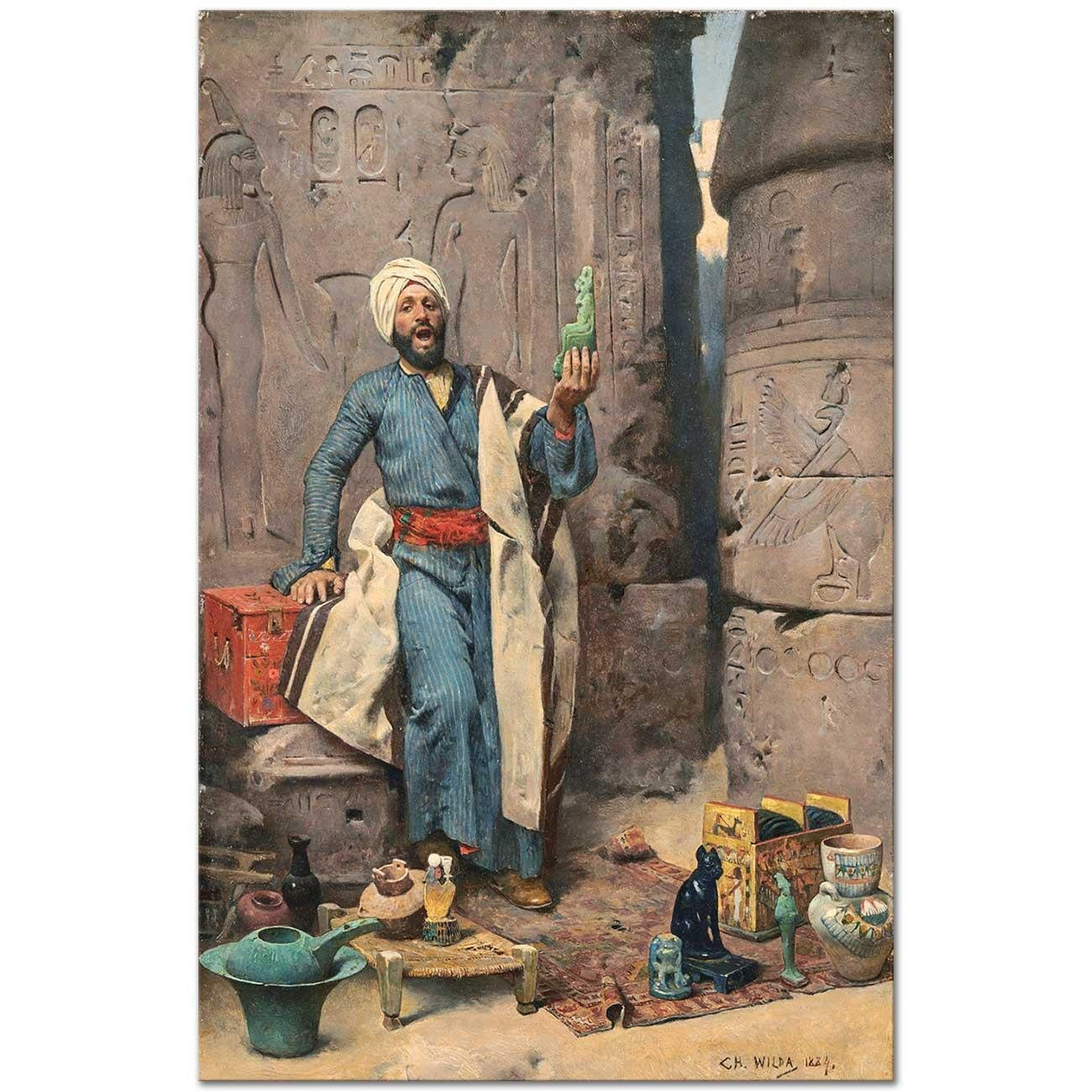 Charles Wilda Jade Isis Heykeli Kanvas Tablo