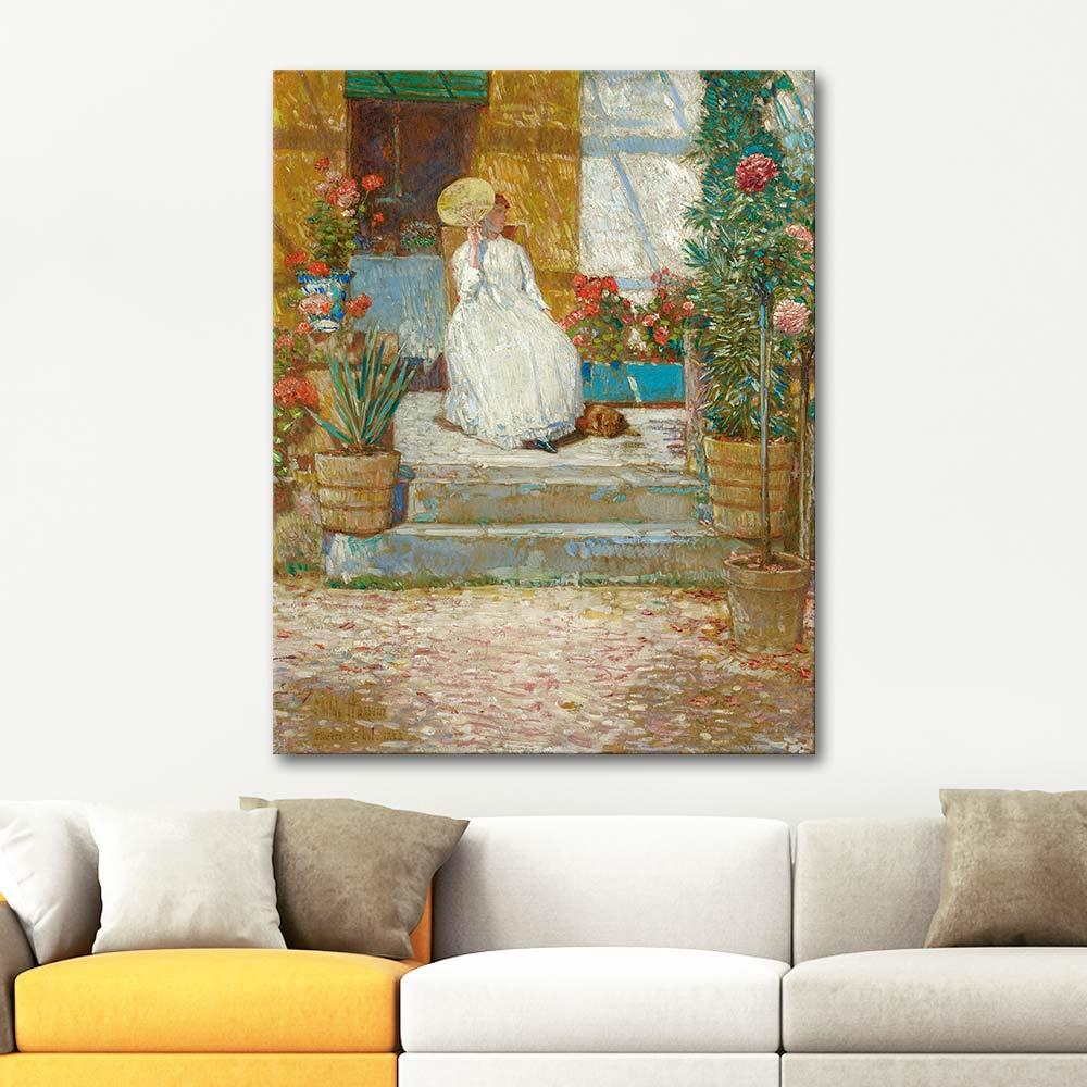 Childe Hassam Güneş Altında Kanvas Tablo