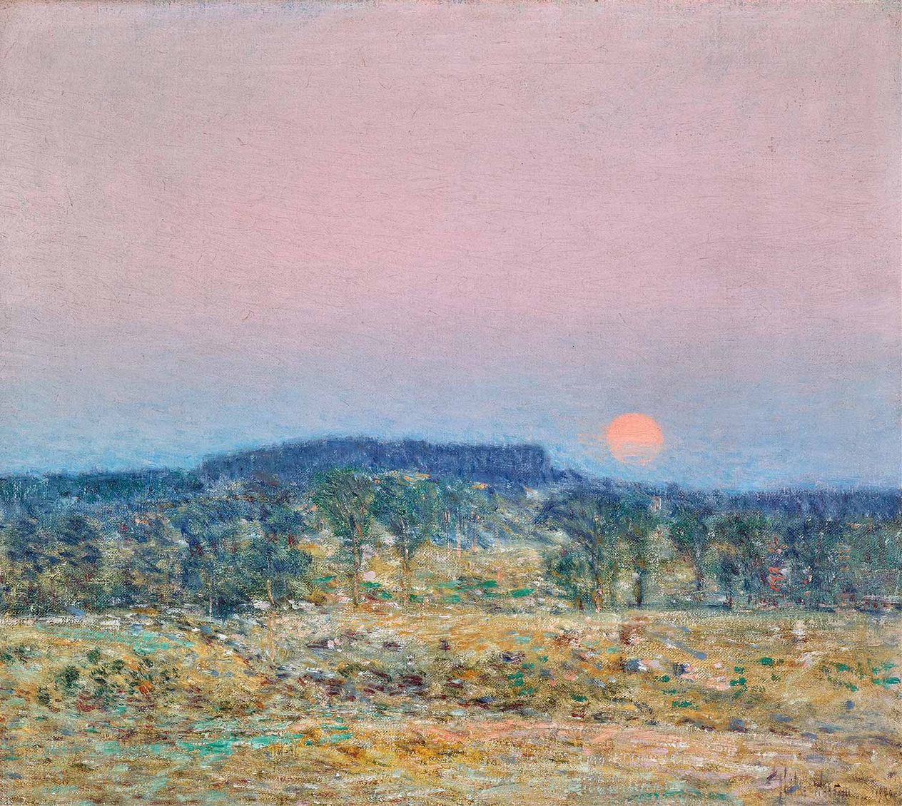 Childe Hassam September Moonrise Art Print