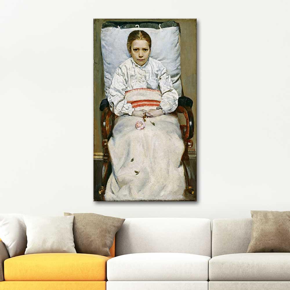 Christian Krohg Sick Girl Art Print