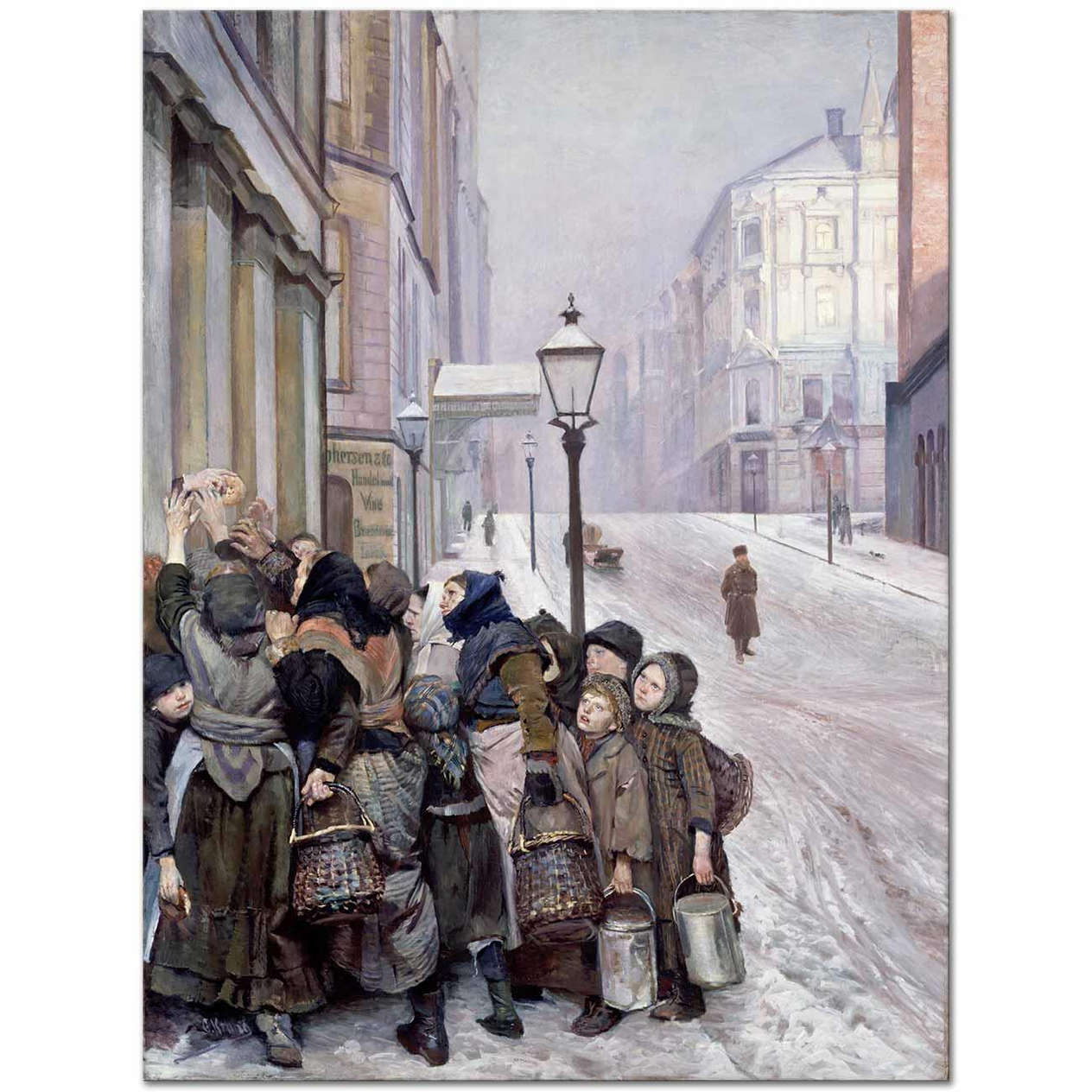 Christian Krohg Hayatta Kalma Mücadelesi Kanvas Tablo
