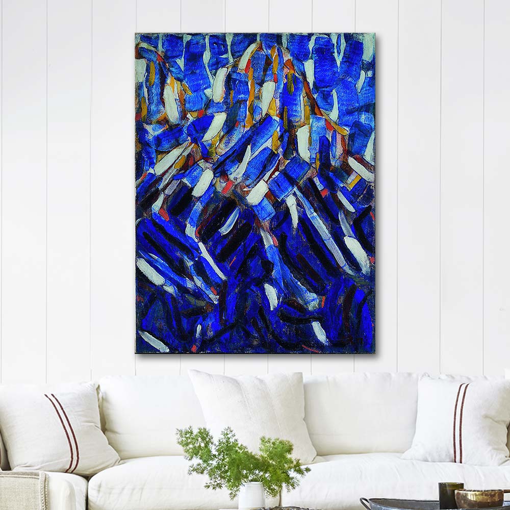 Christian Rohlfs Abstraction (the Blue Mountain) Art Print