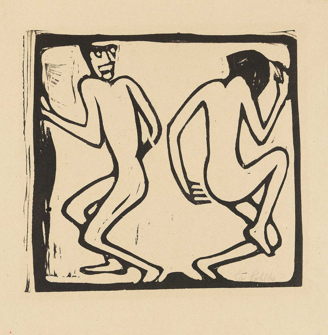 Christian Rohlfs Zwei Tanzende Art Print