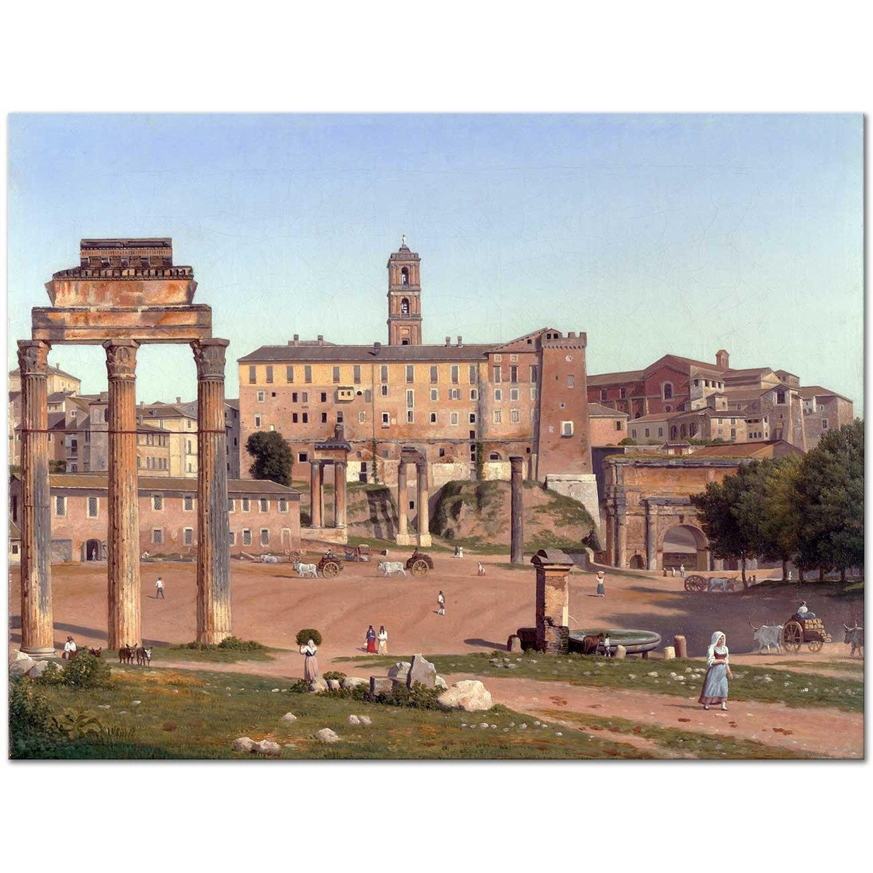 Christoffer Wilhelm Eckersberg Forum Roma Kanvas Tablo