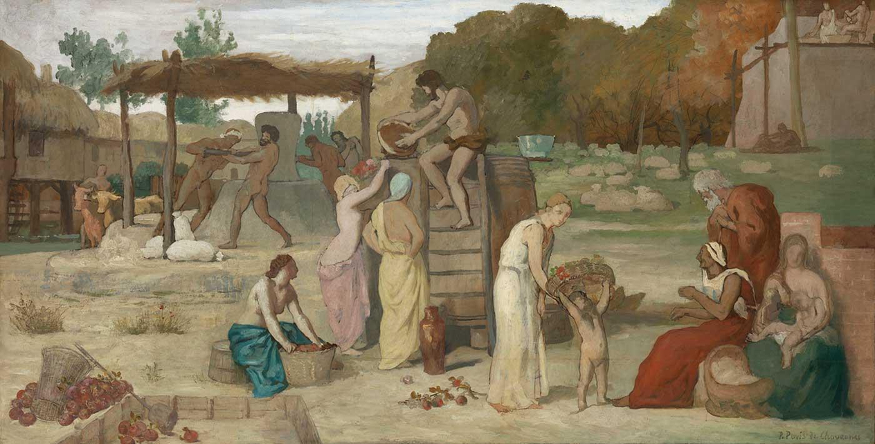 Cider by Pierre Puvis de Chavannes as Art Print